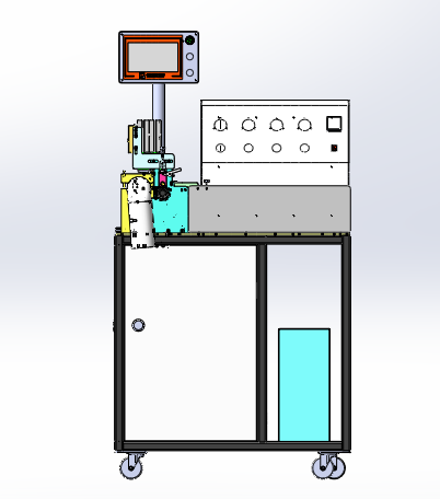 织带冲切机（sw18可编辑+cad）缩略图