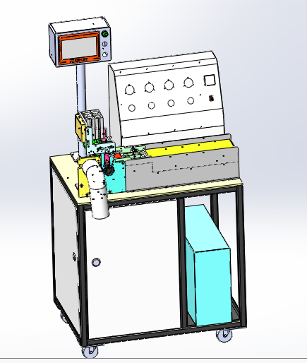 织带冲切机（sw18可编辑+cad）缩略图