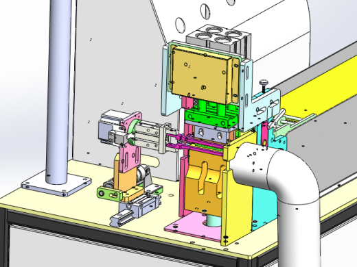织带冲切机（sw18可编辑+cad）缩略图