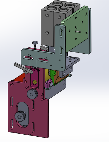 织带冲切机（sw18可编辑+cad）缩略图