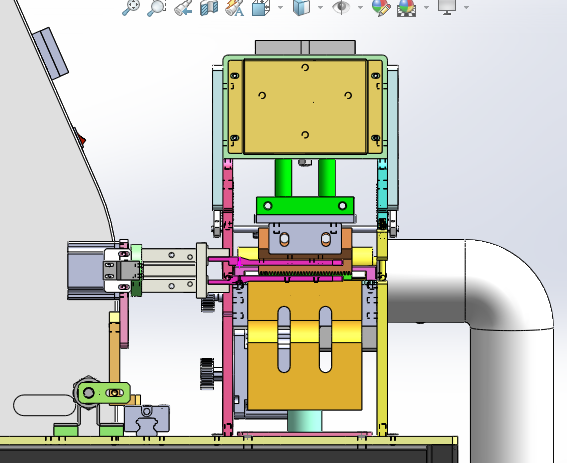 织带冲切机（sw18可编辑+cad）
