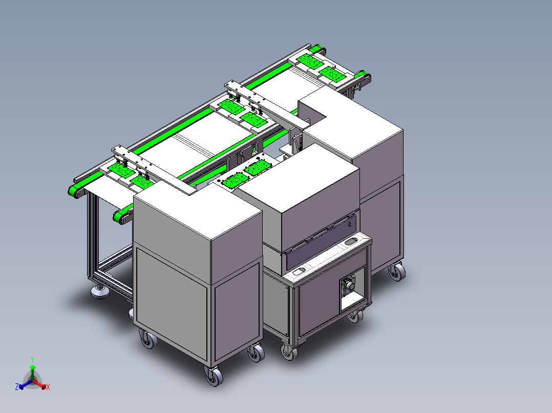 雷达主板测试设备sw19可编辑正等轴测图