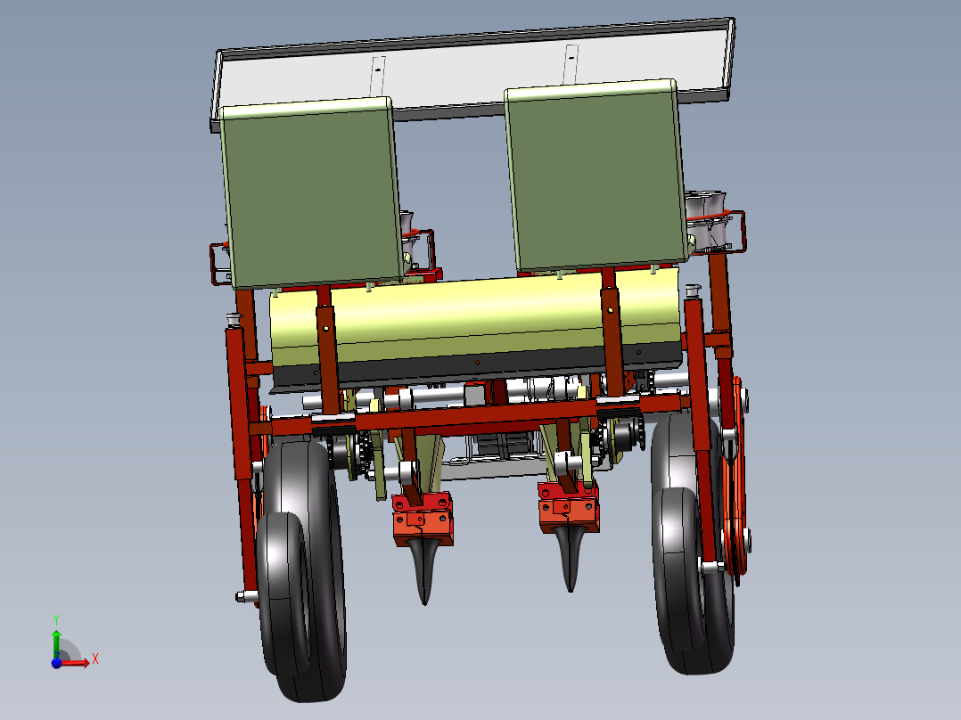 自走移栽机sw21前视图