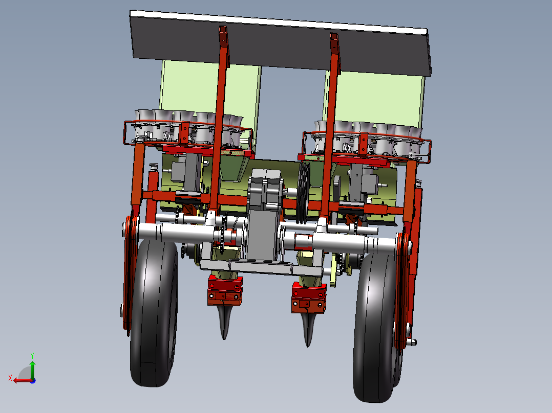 自走移栽机sw21后视图