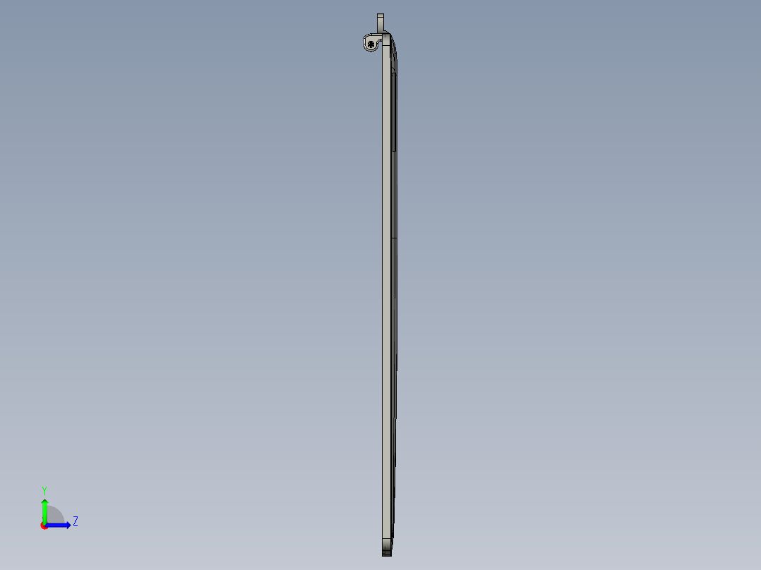 电脑A面金属外壳精铣外侧摄像头槽UG程序模型左视图