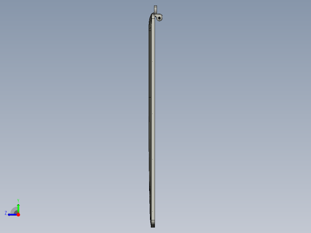 电脑A面金属外壳精铣外侧摄像头槽UG程序模型右视图