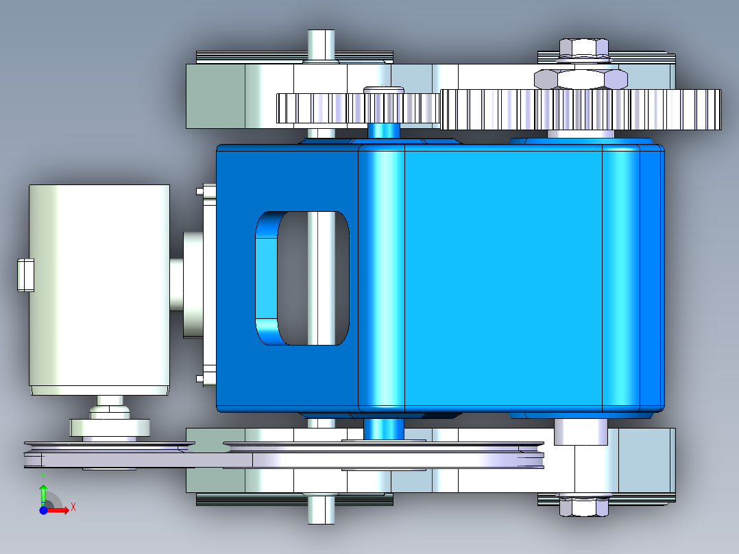 曲柄滑块压力机前视图