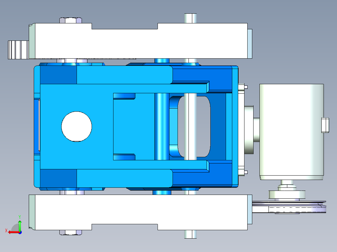 曲柄滑块压力机后视图