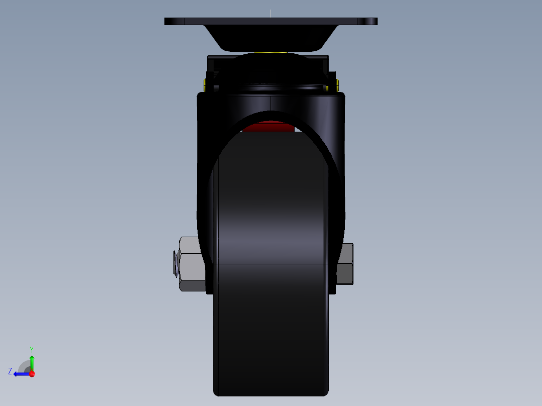 万向轮、脚轮(118)右视图