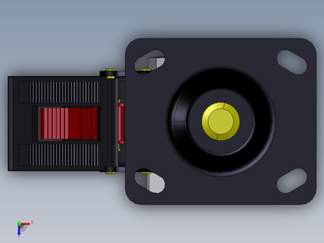 万向轮、脚轮(118)俯视图