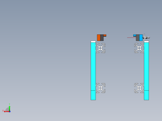 1.5米双链条输送机构