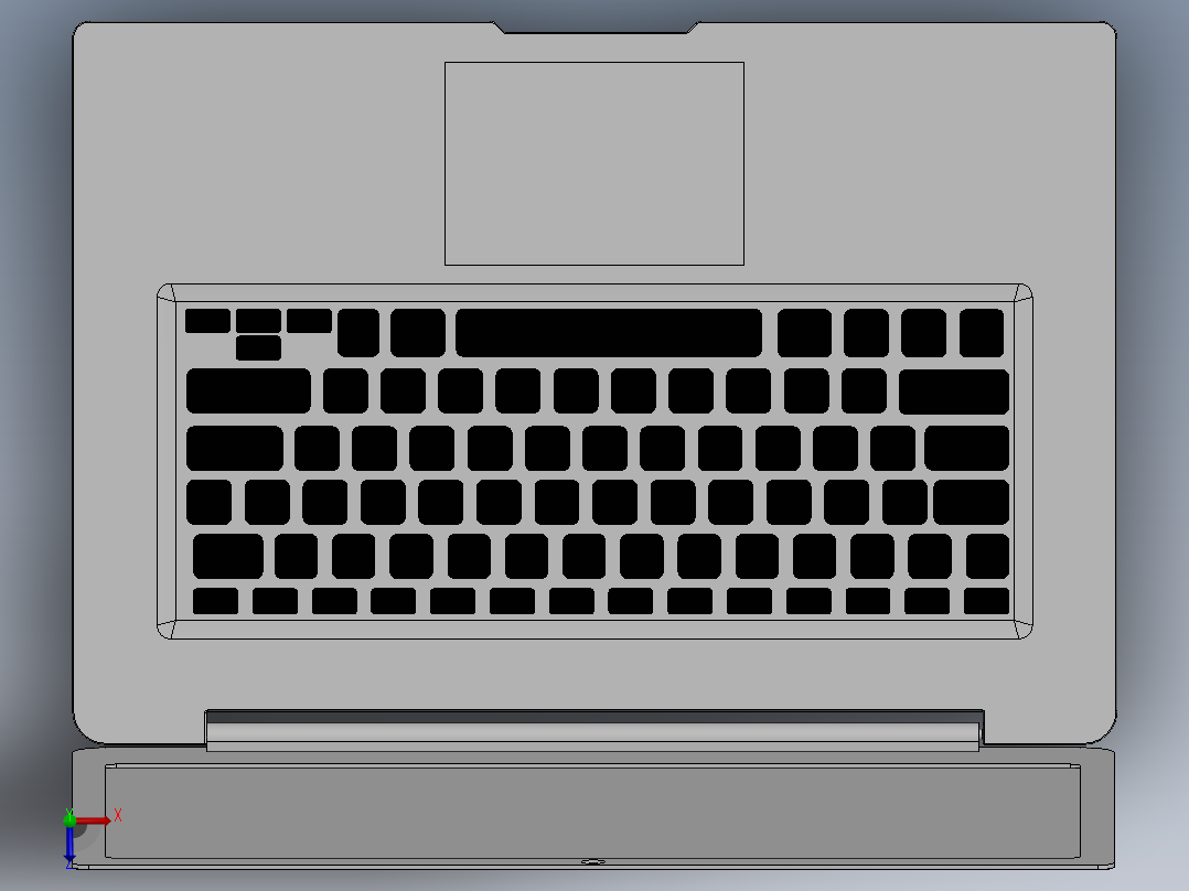 电脑、笔记本(5)俯视图