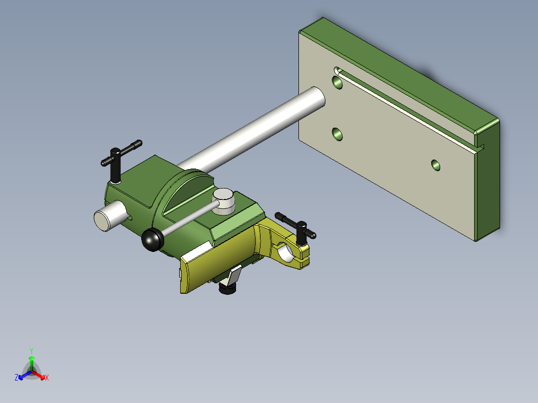 B2004852-Proxxon Micromot 钻台 MB 200正等轴测图