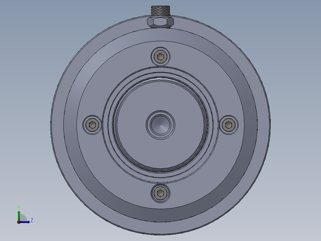 高压液压缸160x90x75毫米左视图