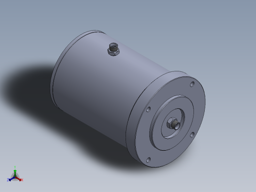 高压液压缸160x90x75毫米正等轴测缩略图