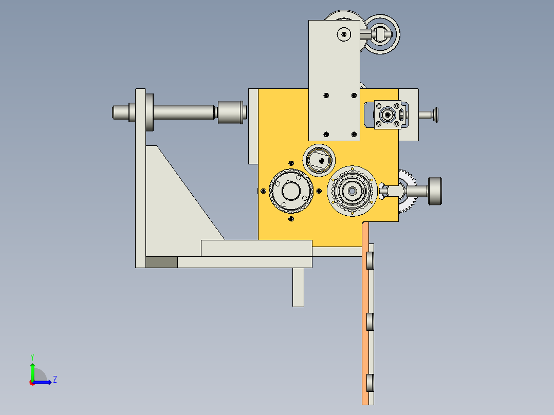 B2004819-材料供应冲压，伺服左视图