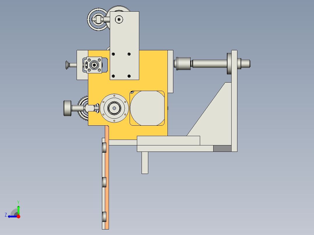 B2004819-材料供应冲压，伺服右视图
