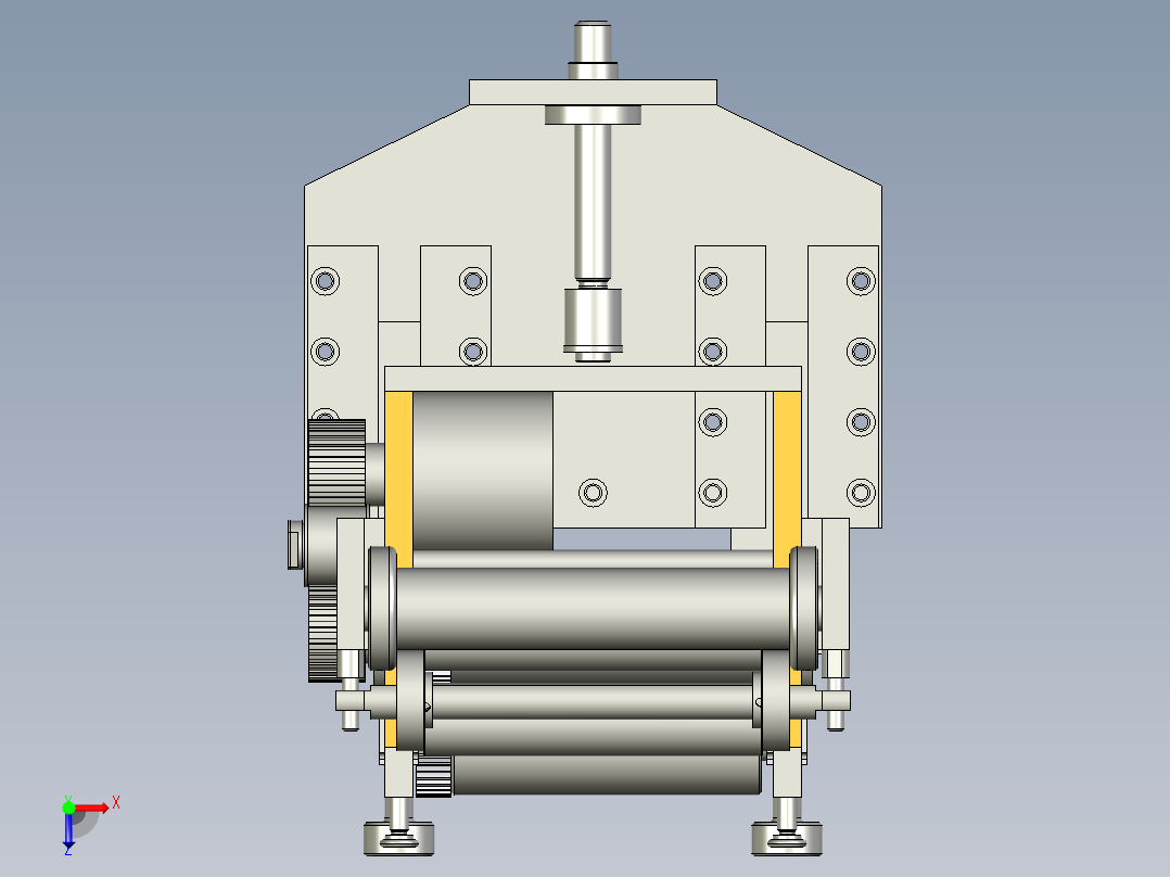 B2004819-材料供应冲压，伺服俯视图
