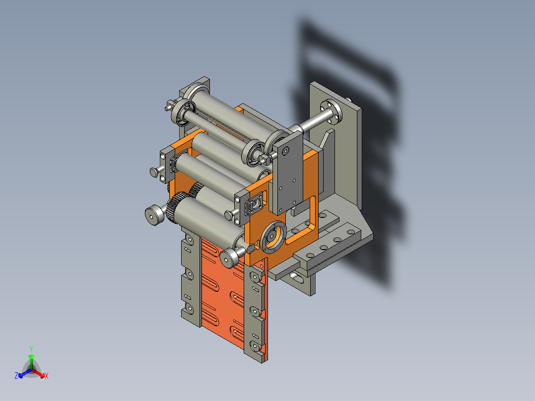 B2004819-材料供应冲压，伺服正等轴测图