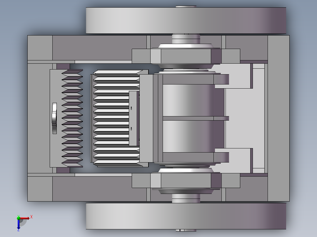 破碎机、单肘颚式破碎机俯视图
