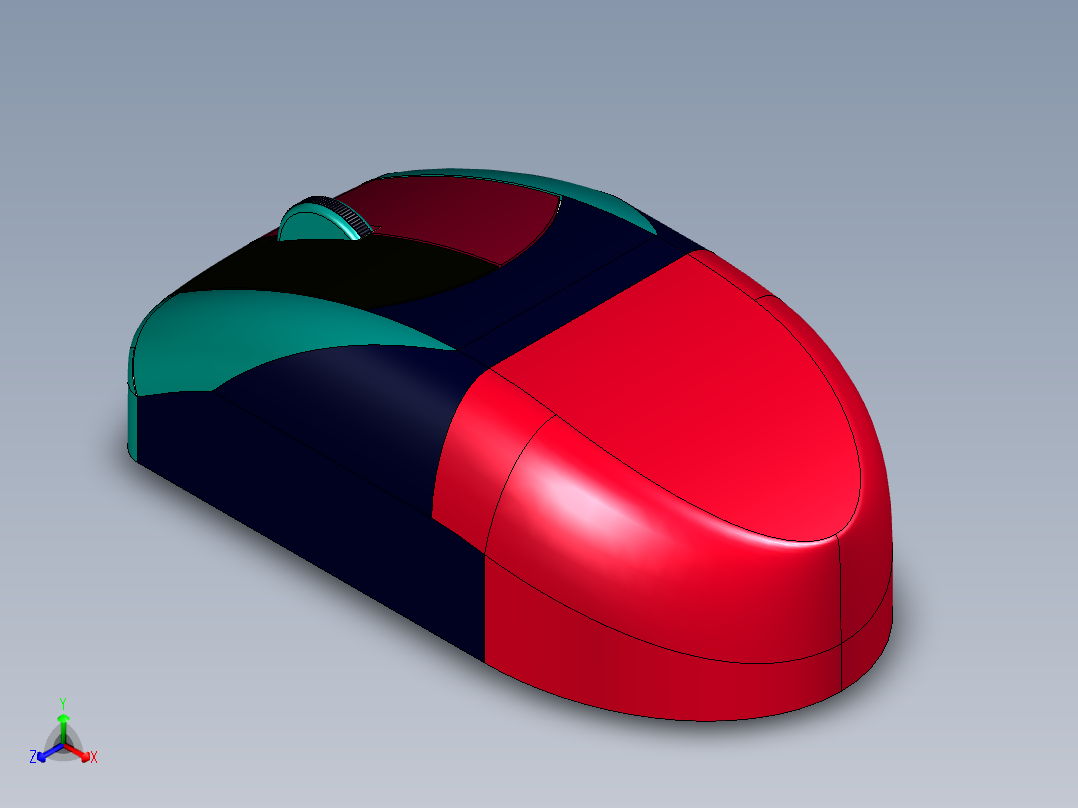 giyu鼠标15正等轴测图