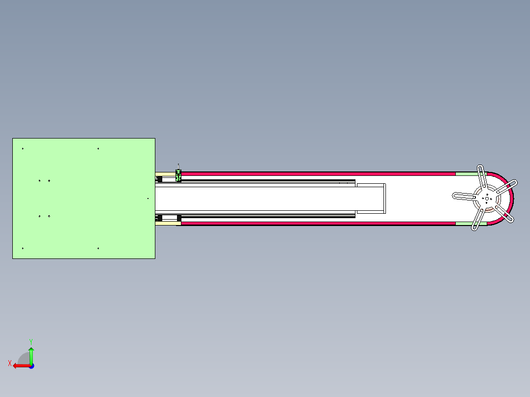 冲压机械手后视图