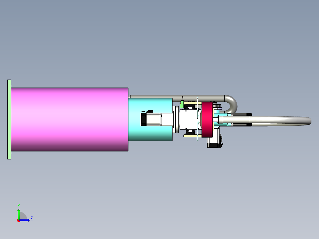 冲压机械手左视图