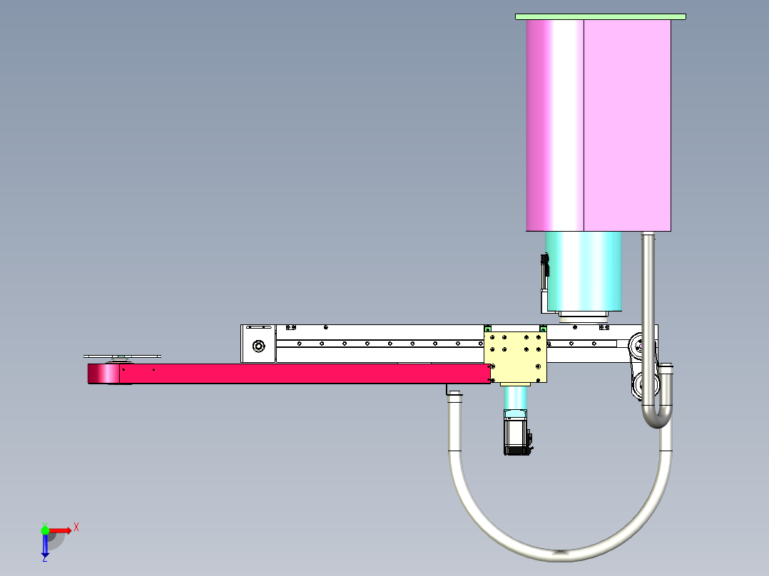 冲压机械手俯视图