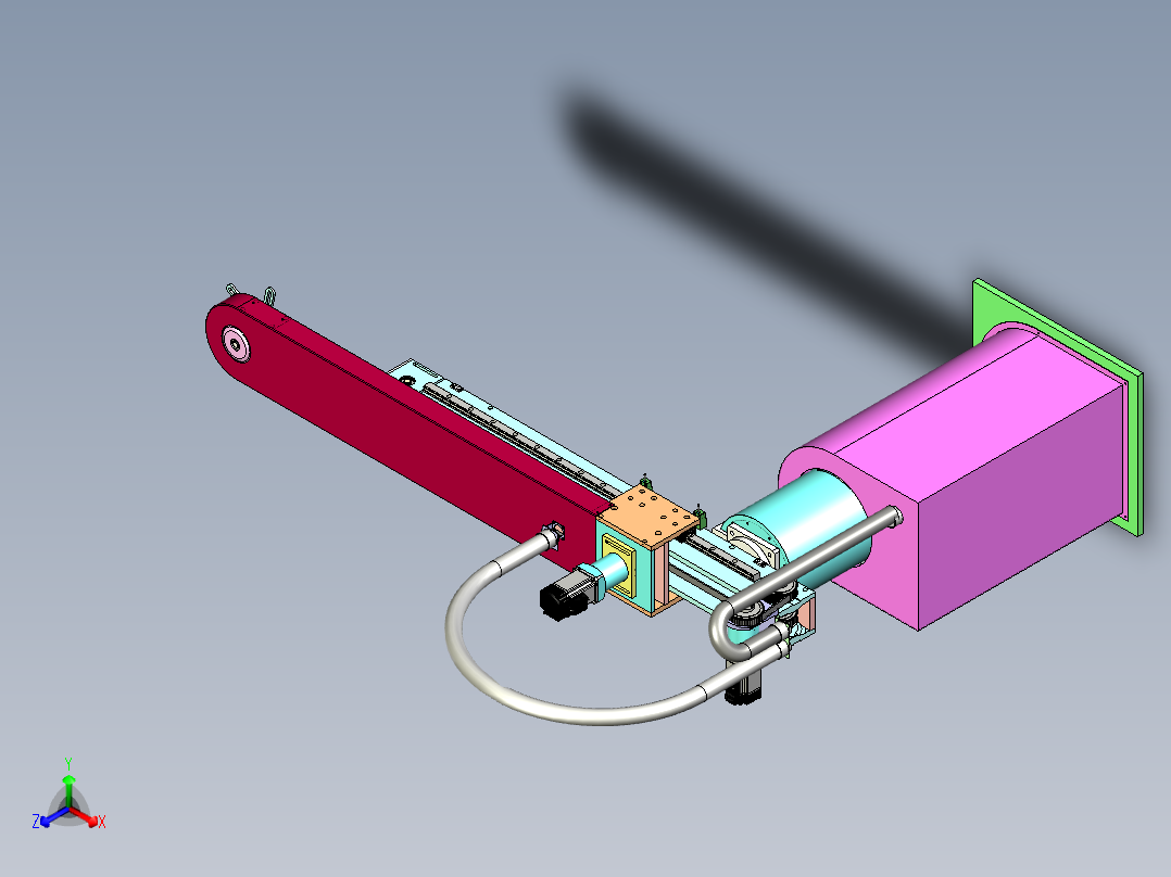 冲压机械手正等轴测图