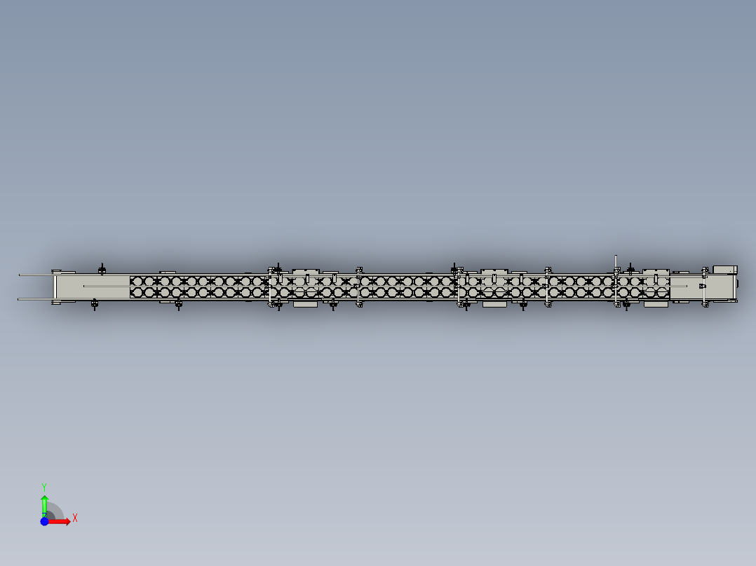 1806JSL01-02-00美国饼干项目料托分流皮带输送线前视图