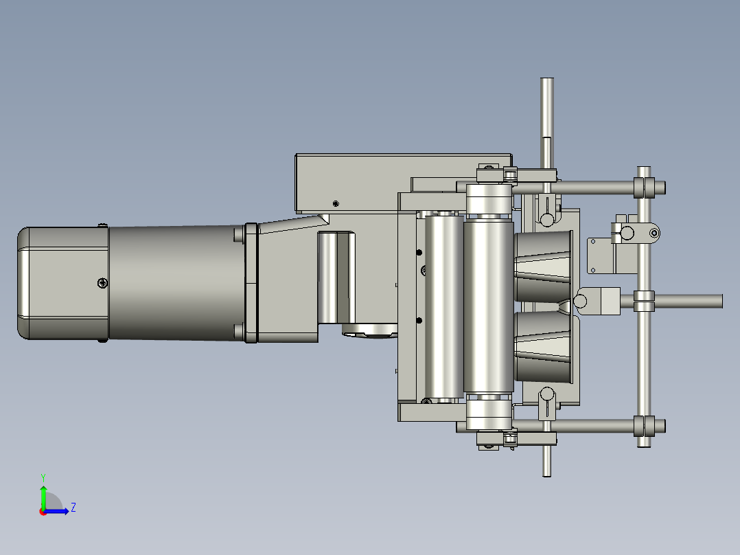 1806JSL01-02-00美国饼干项目料托分流皮带输送线左视图