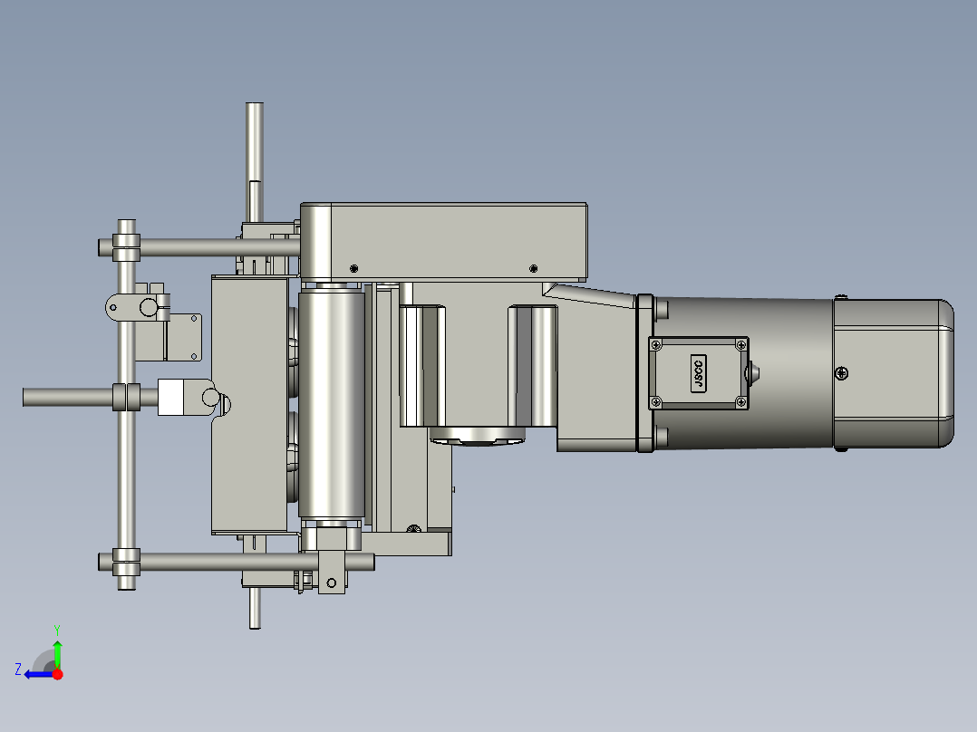 1806JSL01-02-00美国饼干项目料托分流皮带输送线右视图