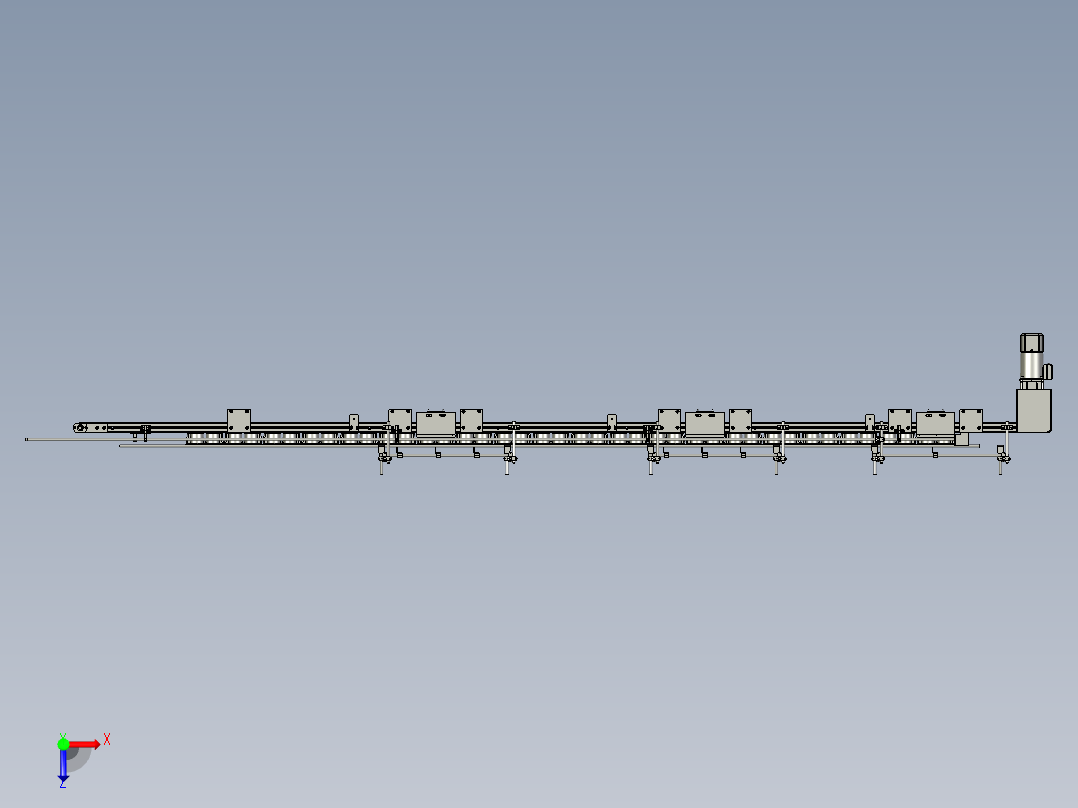 1806JSL01-02-00美国饼干项目料托分流皮带输送线俯视图