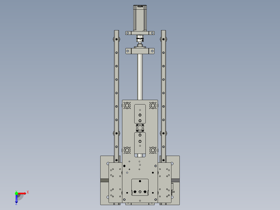 C000移载组件二小端俯视图