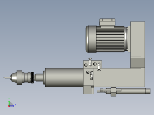 钻削主轴钻削动力头-朝上左视缩略图