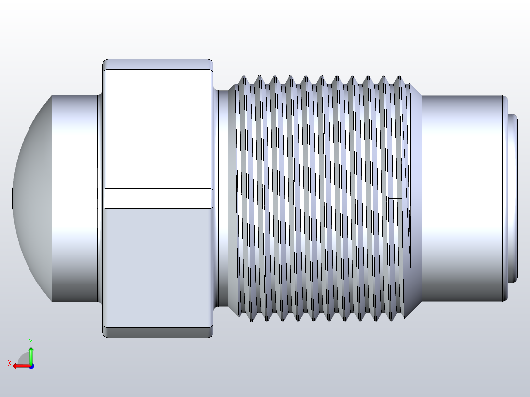 M24x1.5 注射嘴后视图