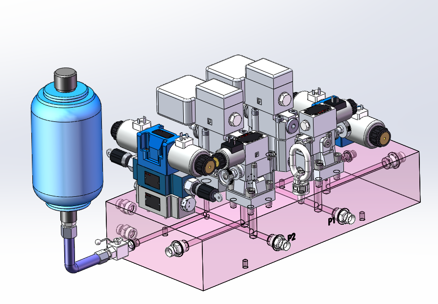 比例伺服液压系统液压缸加载系统设计（SW+CAD+说明书）