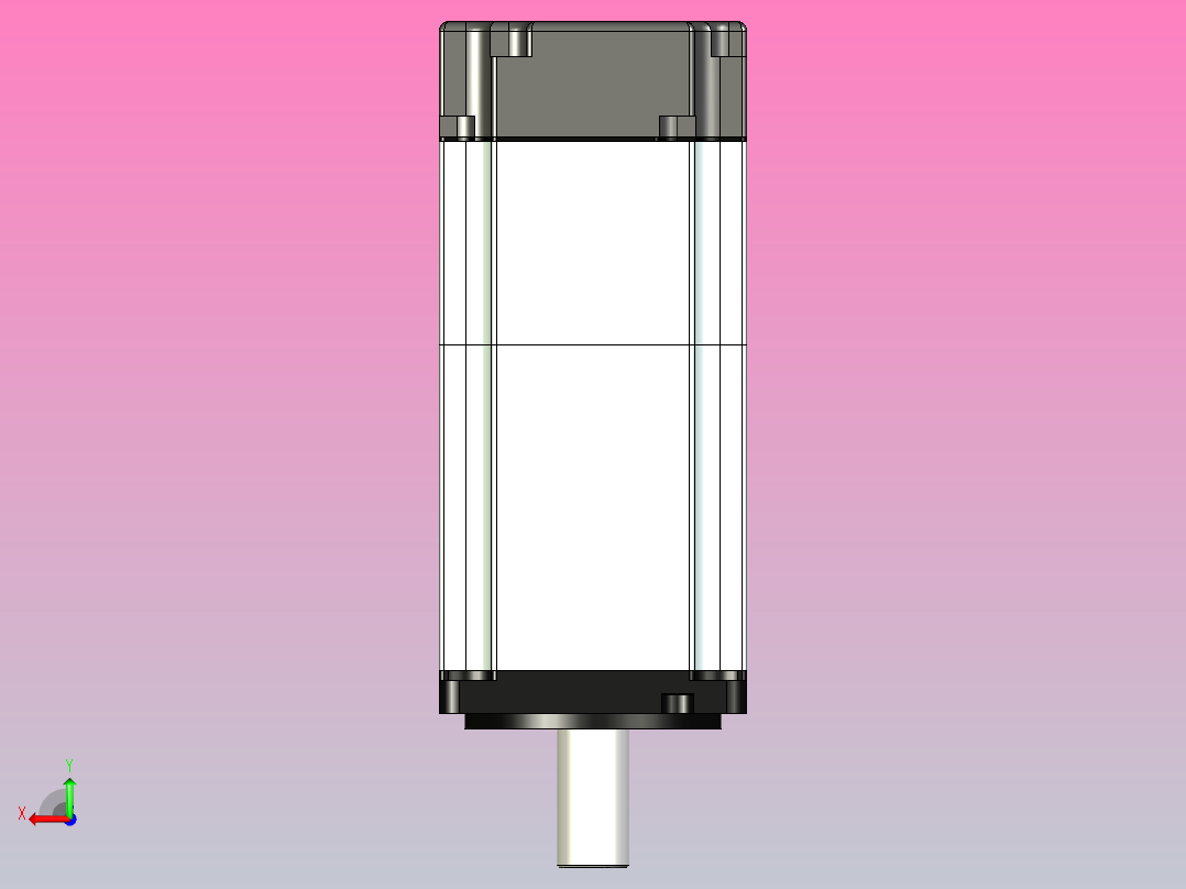 超川伺服电机-CC-M3H020-BN14后视图