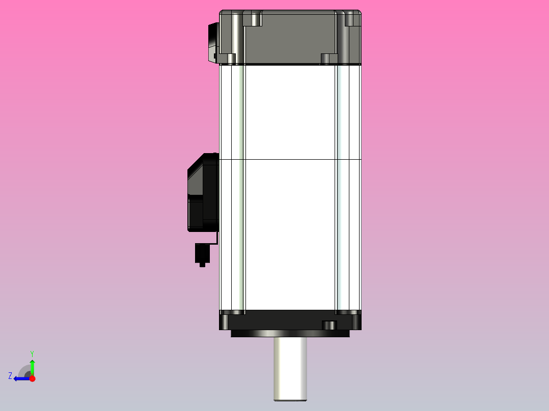 超川伺服电机-CC-M3H020-BN14右视图