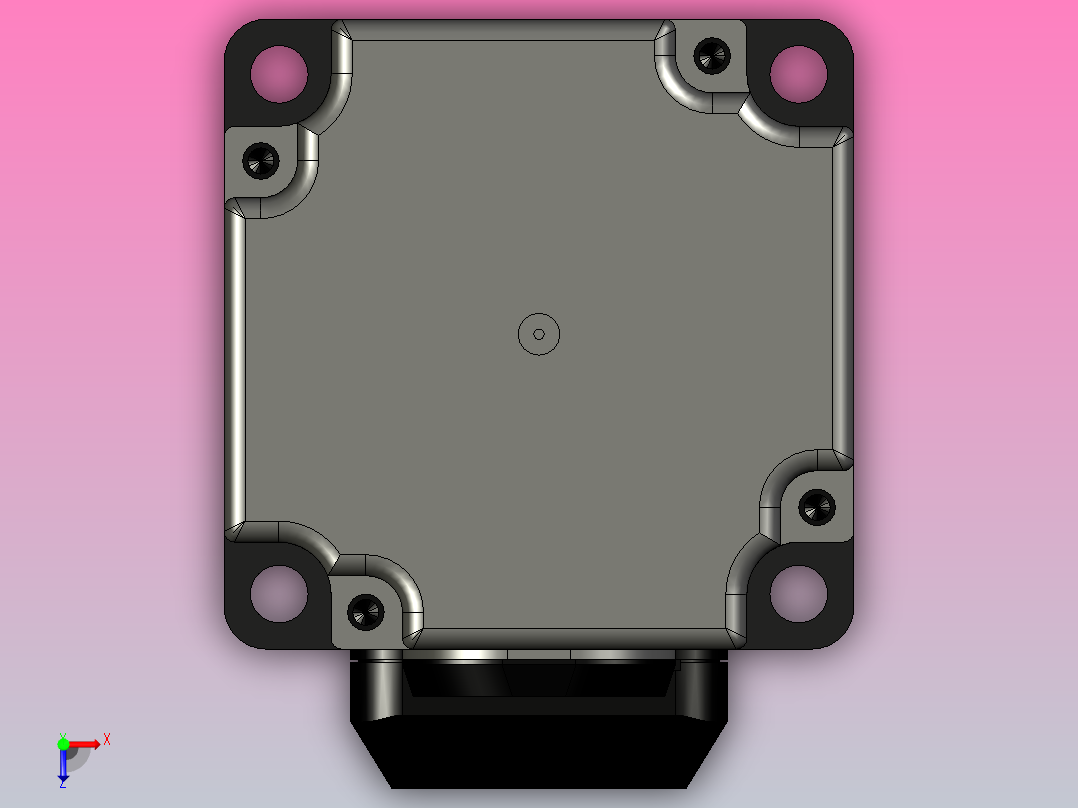 超川伺服电机-CC-M3H020-BN14俯视图