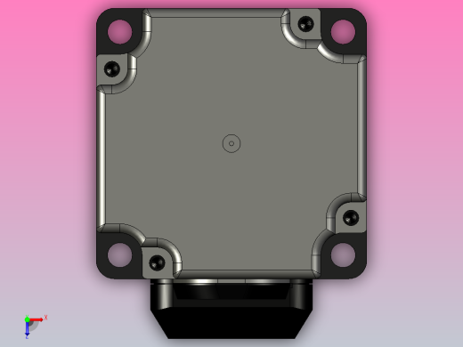 超川伺服电机-CC-M3H020-BN14俯视缩略图