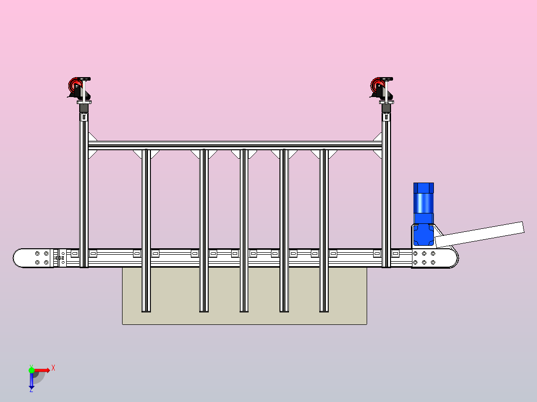 皮带输送机-1433俯视图