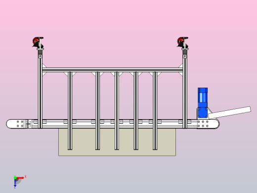 皮带输送机-1433俯视缩略图