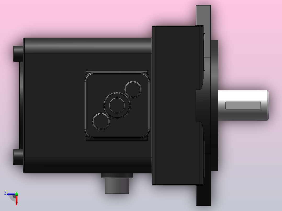 低压变量叶片泵VP08-20F[VP15-F-A2]俯视图