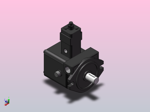 低压变量叶片泵VP08-20F[VP15-F-A2]正等轴测缩略图