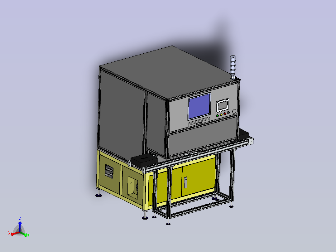 标签贴覆机 sw24主视图