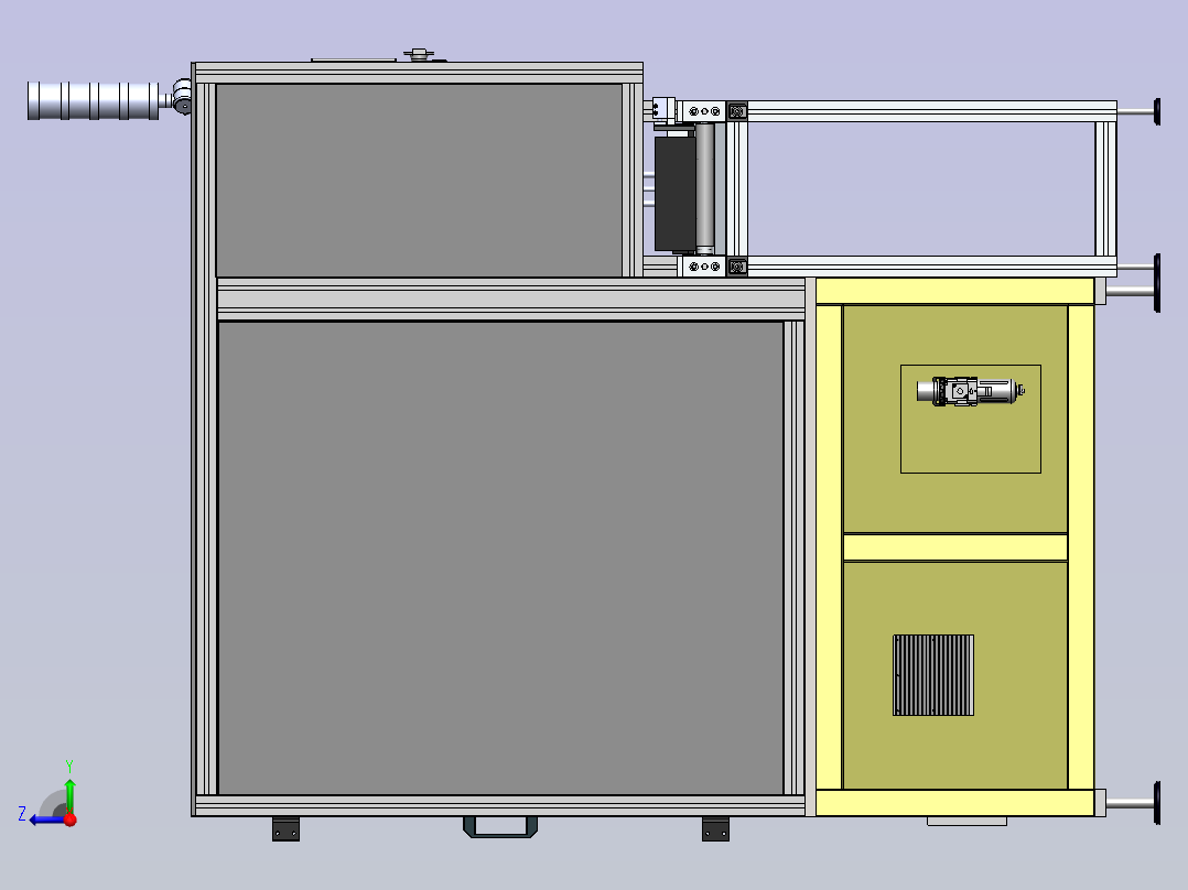 标签贴覆机 sw24右视图