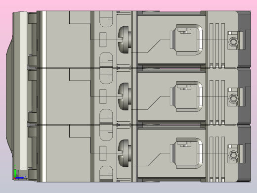 NB1-63H 3P小型断路器三维模型202010左视缩略图