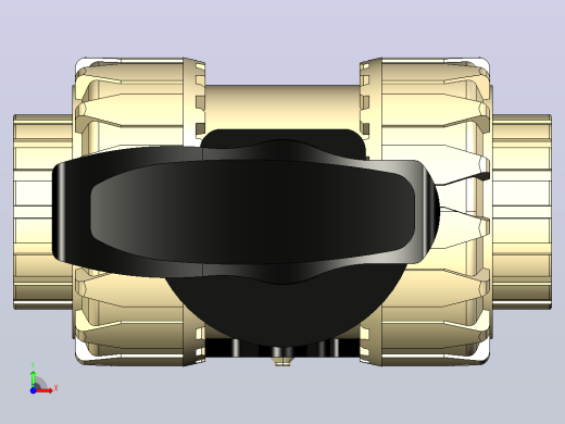 多套FIP球阀VKR DN10-50系列3D模型前视缩略图
