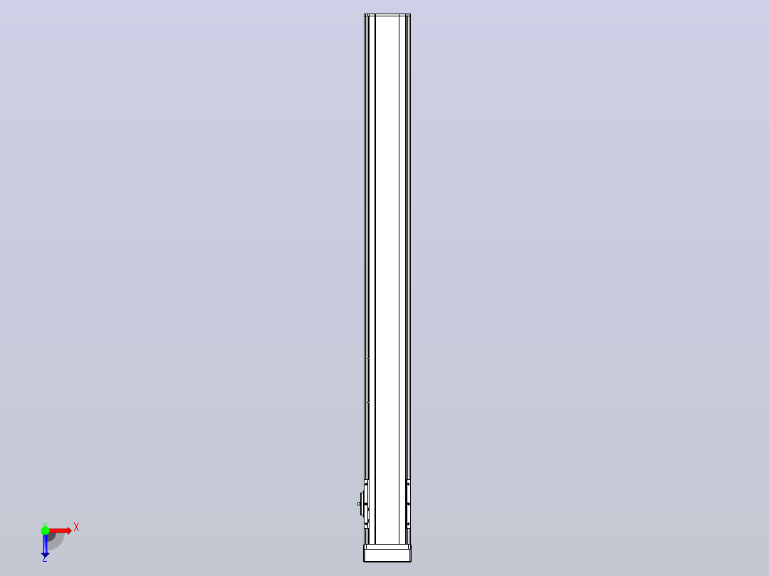 日规模组半封闭丝杆TPA-HNR-105D-1610C-L1000-MP-Y-P40-N3俯视图